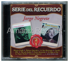 Jorge Negrete Serie Del Recuerdo 2 En 1 CD