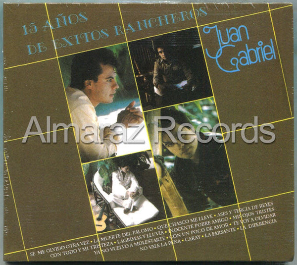 Juan Gabriel 15 Años De Exitos Rancheros (2012 Digipak) - Almaraz Records | Tienda de Discos y Películas
 - 1