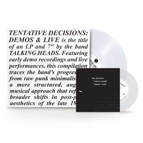 Talking Heads Tentative Decisions 1974-1976 Vinyl LP+7" [Clear][RSD Black Friday 2025]