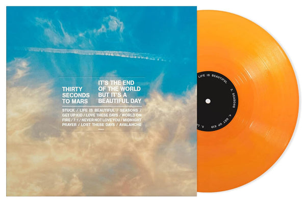 30 Seconds To Mars It's The End Of The World But It's A Beautiful Day Vinyl LP [Orange]