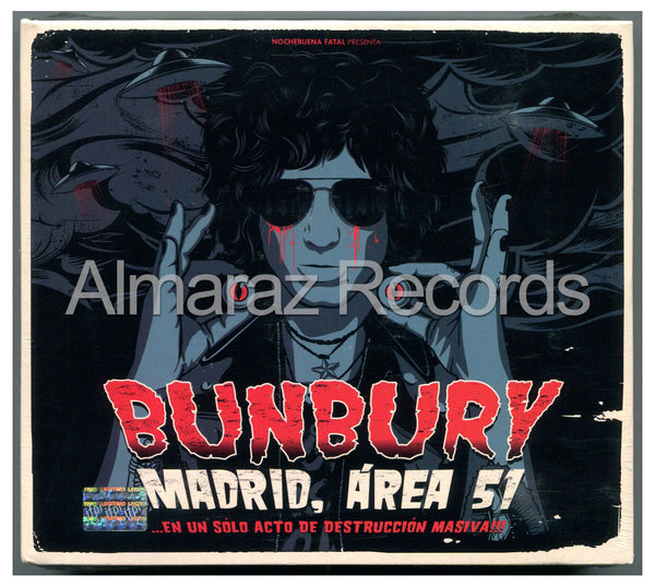 Enrique Bunbury Madrid Area 51 En Un Solo Acto De Destruccion Masiva 2CD+2DVD