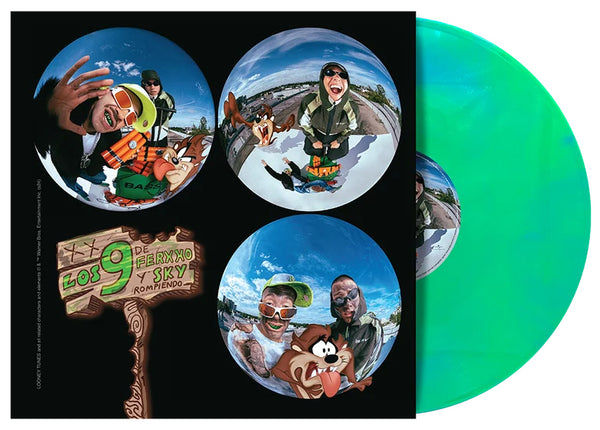 Feid Los 9 De Ferxxo Y Sky Rompiendo Vinyl LP [Verde/Azul]