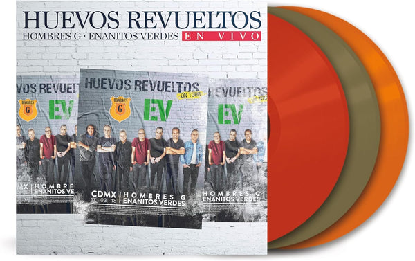 Hombres G & Enanitos Verdes Huevos Revueltos En Vivo Vinyl LP [Rojo/Cafe/Naranja][2024]