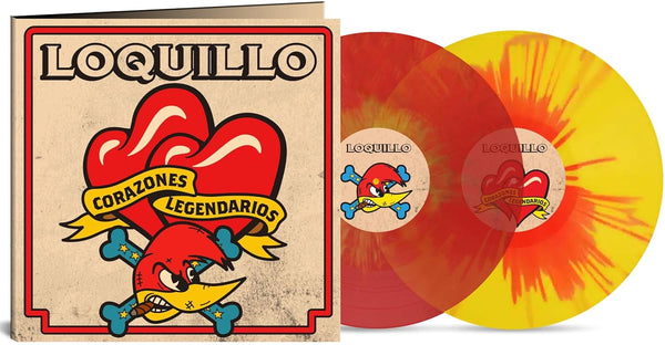 Loquillo Corazones Legendarios Vinyl LP [Rojo/Amarillo Splatter]