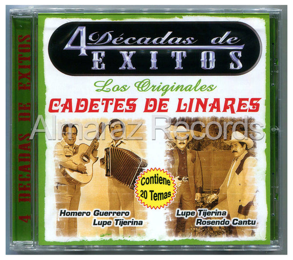 Los Cadetes De Linares 4 Decadas De Exitos CD