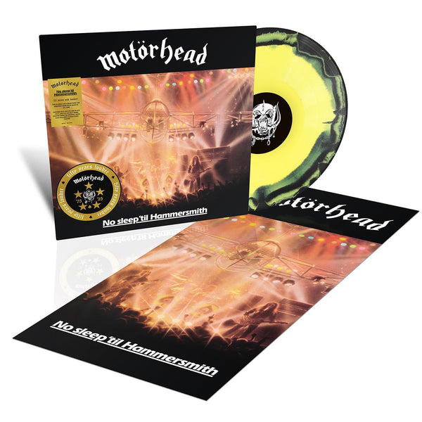 Motorhead No Sleep 'Til Hammersmith Live 50th Anniversary Vinyl LP [Yellow/Black]