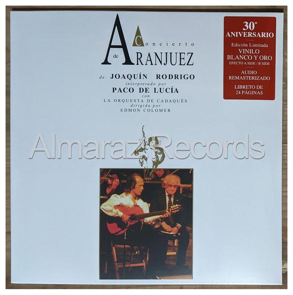 Paco De Lucia Concierto De Aranjuez 30 Aniversario Vinyl LP [Blanco/Oro]