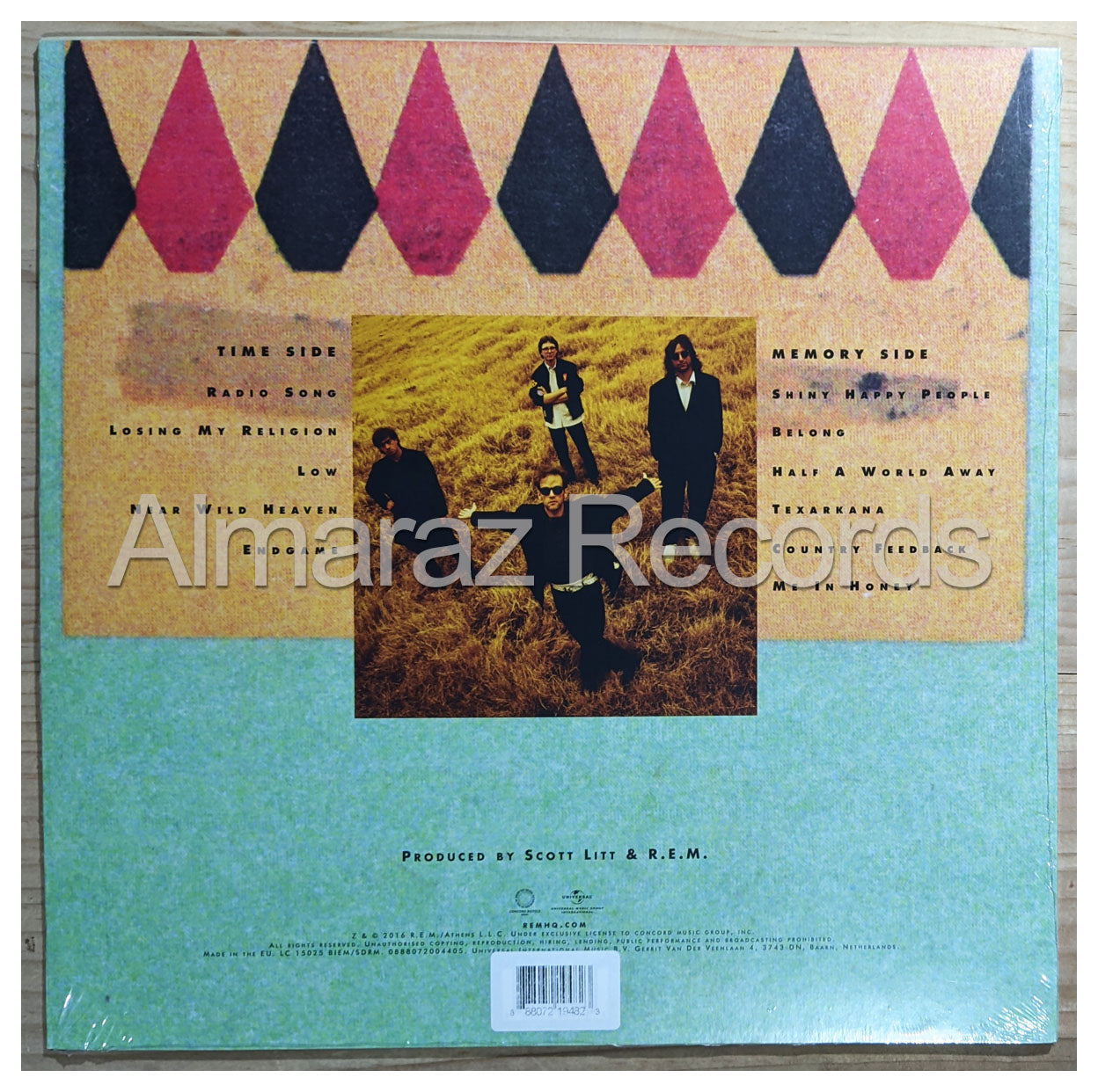 R.E.M. Out Of Time Limited Clear Yellow Viniyl LP