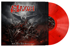 Saxon Hell Fire And Damnation Vinyl LP [Red]