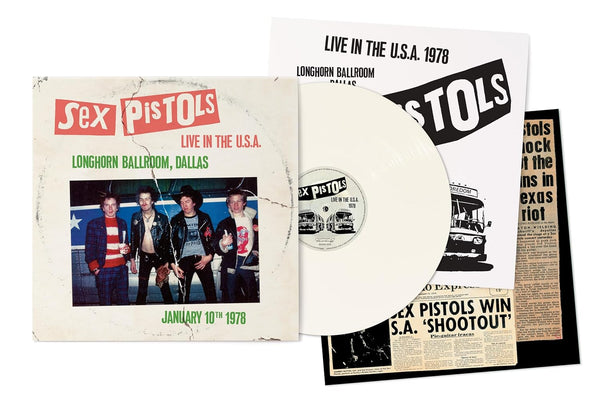Sex Pistols Live In The U.S.A. 1978 Dallas Vinyl LP [White]