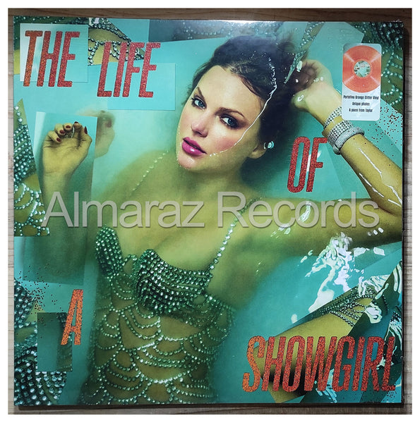 Taylor Swift The Life Of A Showgirl Vinyl LP [Portofino Orange Glitter]