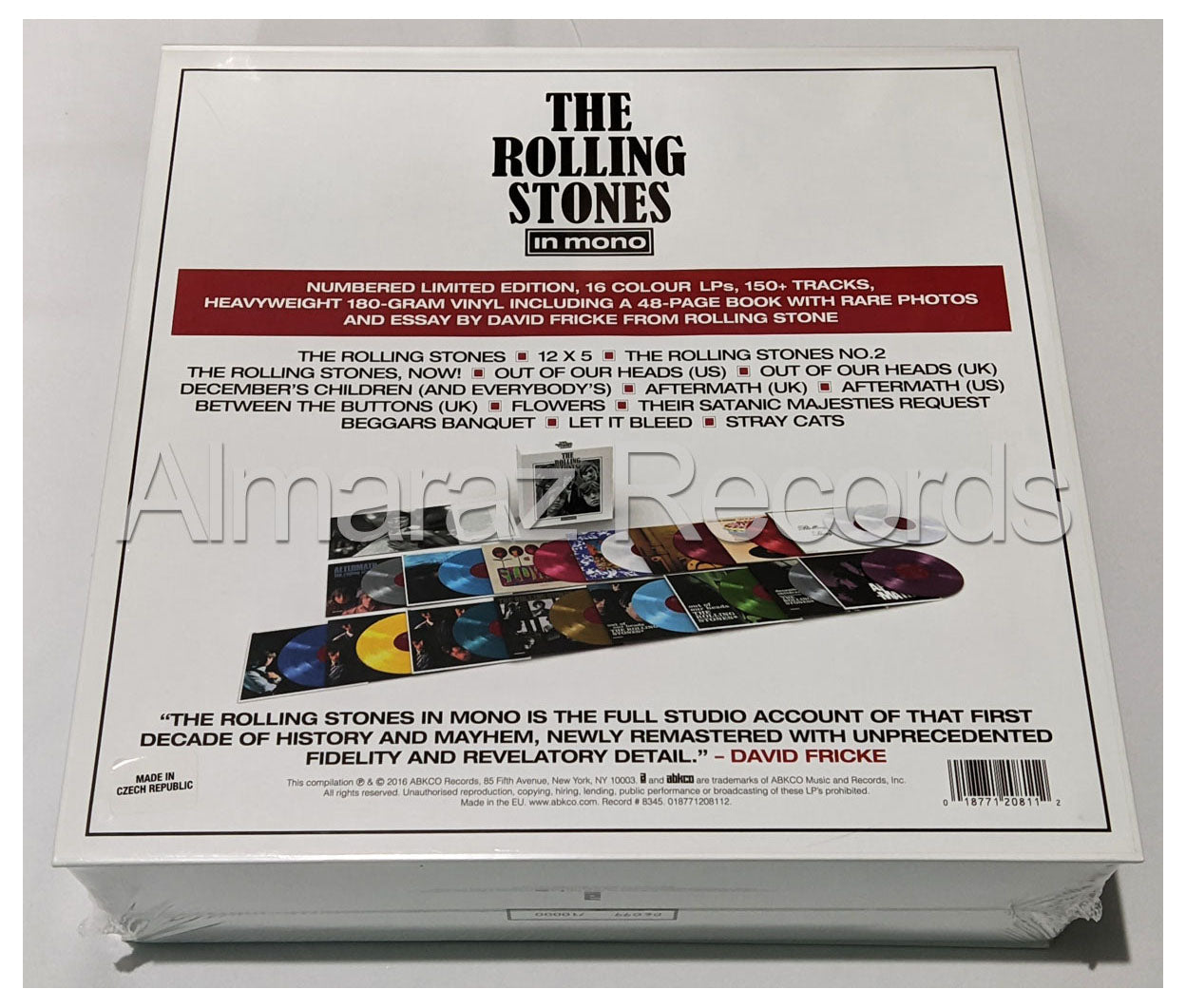 The Rolling Stones In Mono Limited Coloured Vinyl LP Boxset