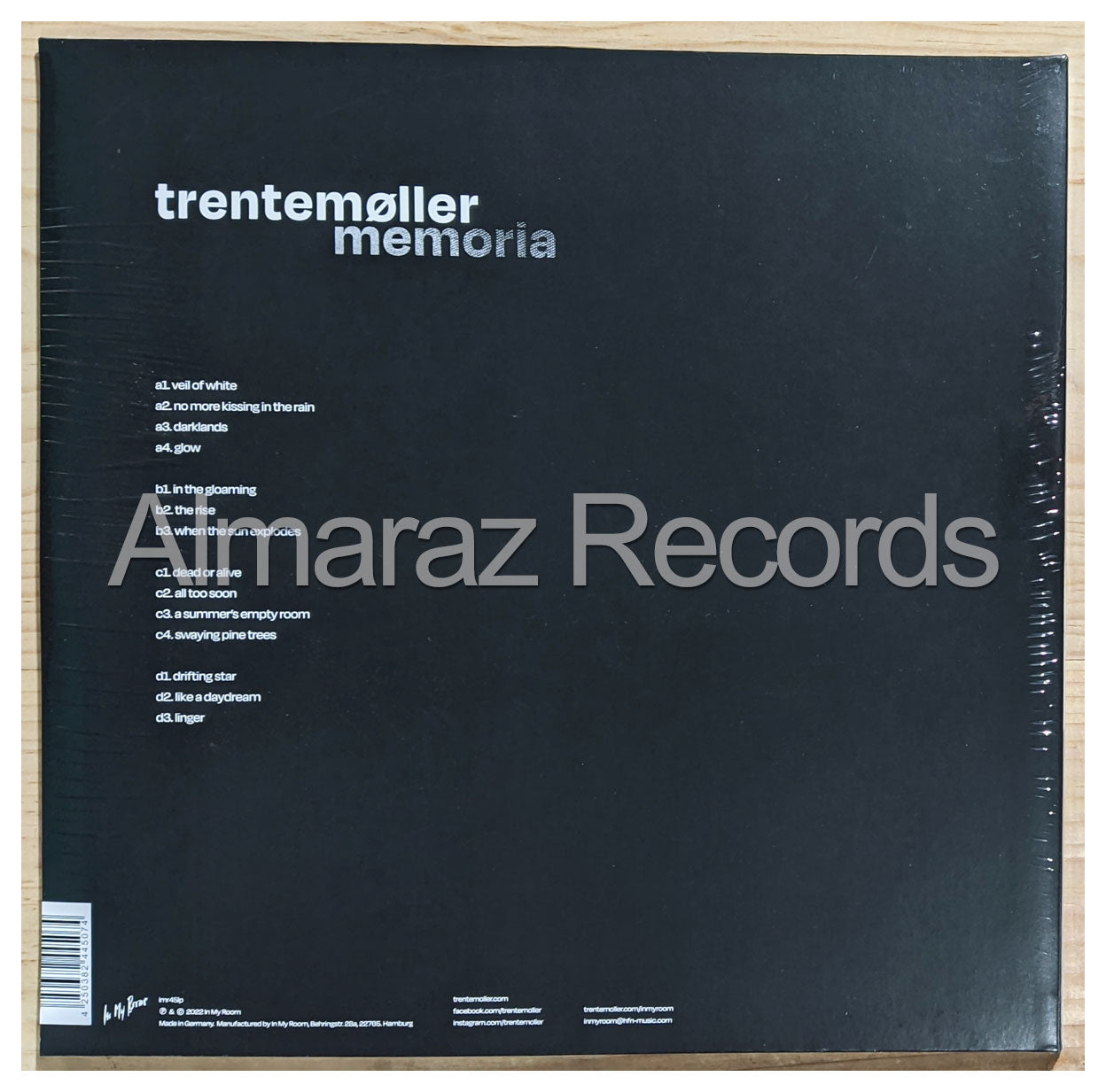 Trentemoller Memoria Vinyl LP