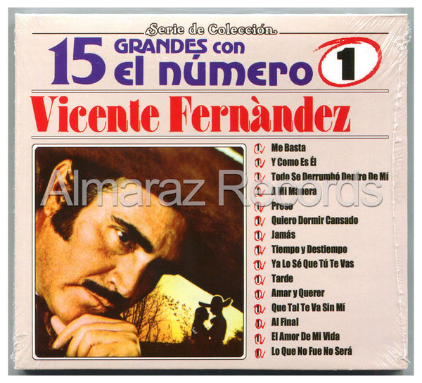 Vicente Fernandez 15 Grandes Con El Numero 1 CD