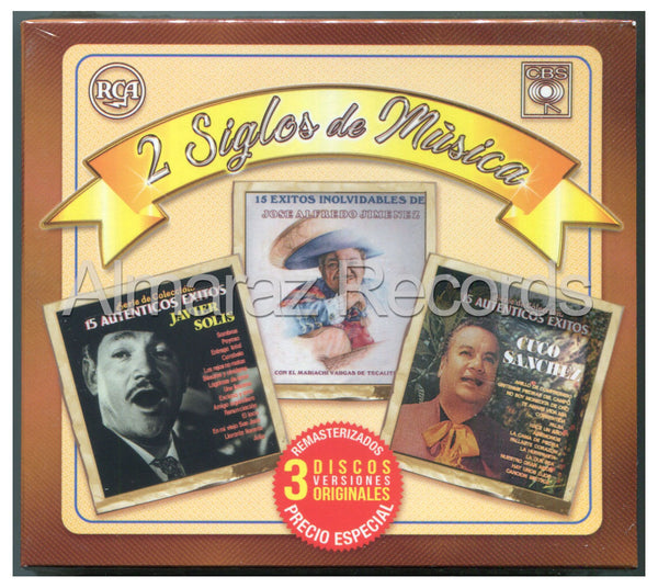 2 Siglos De Musica Javier Solis / Jose Alfredo Jimenez / Cuco Sanchez 3CD