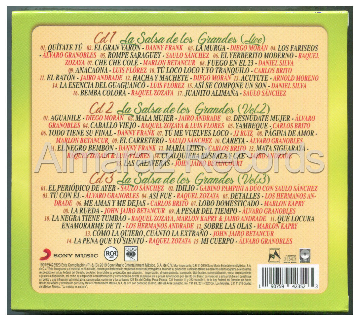 2 Siglos De Musica La Salsa De Los Grandes 3CD