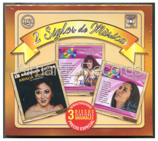 2 Siglos De Musica Amalia Mendoza / Lucha Villa / Lola Beltran 3CD
