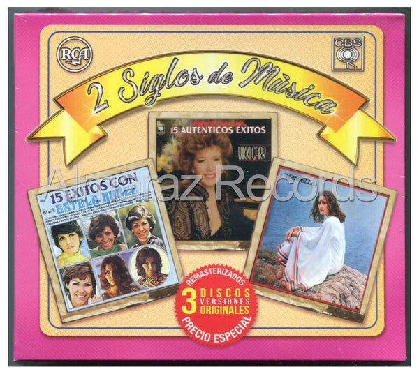 2 Siglos De Musica Estela Nuñez / Vikki Carr / Manoella Torres 3CD