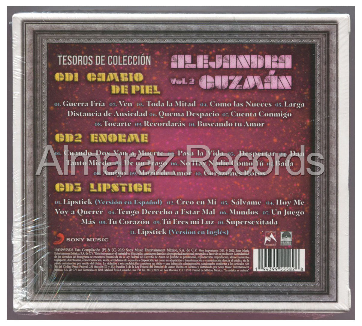 Alejandra Guzman Tesoros De Coleccion Vol. 2 3CD
