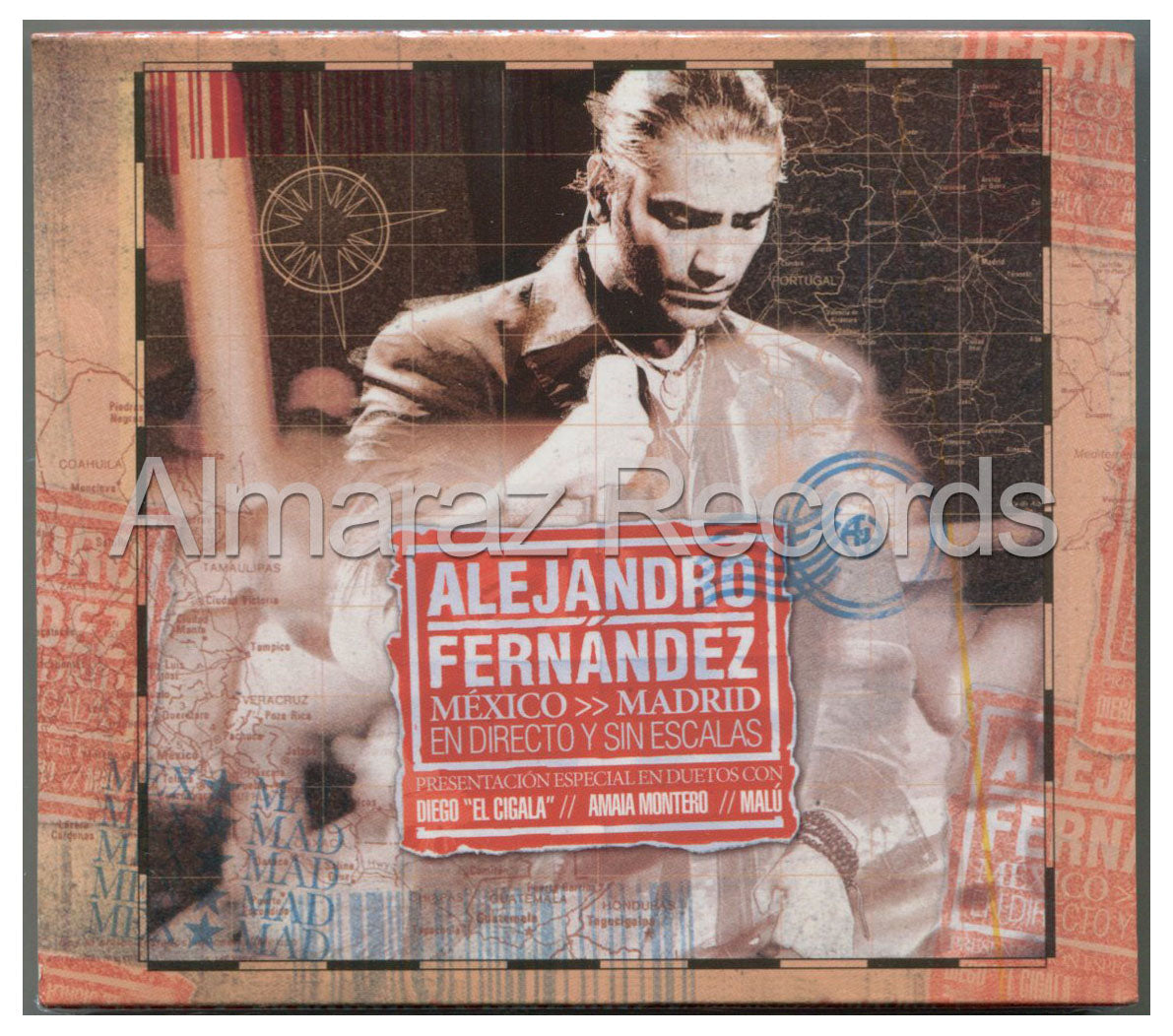 Alejandro Fernandez Mexico Madrid En Directo Y Sin Escalas CD+DVD