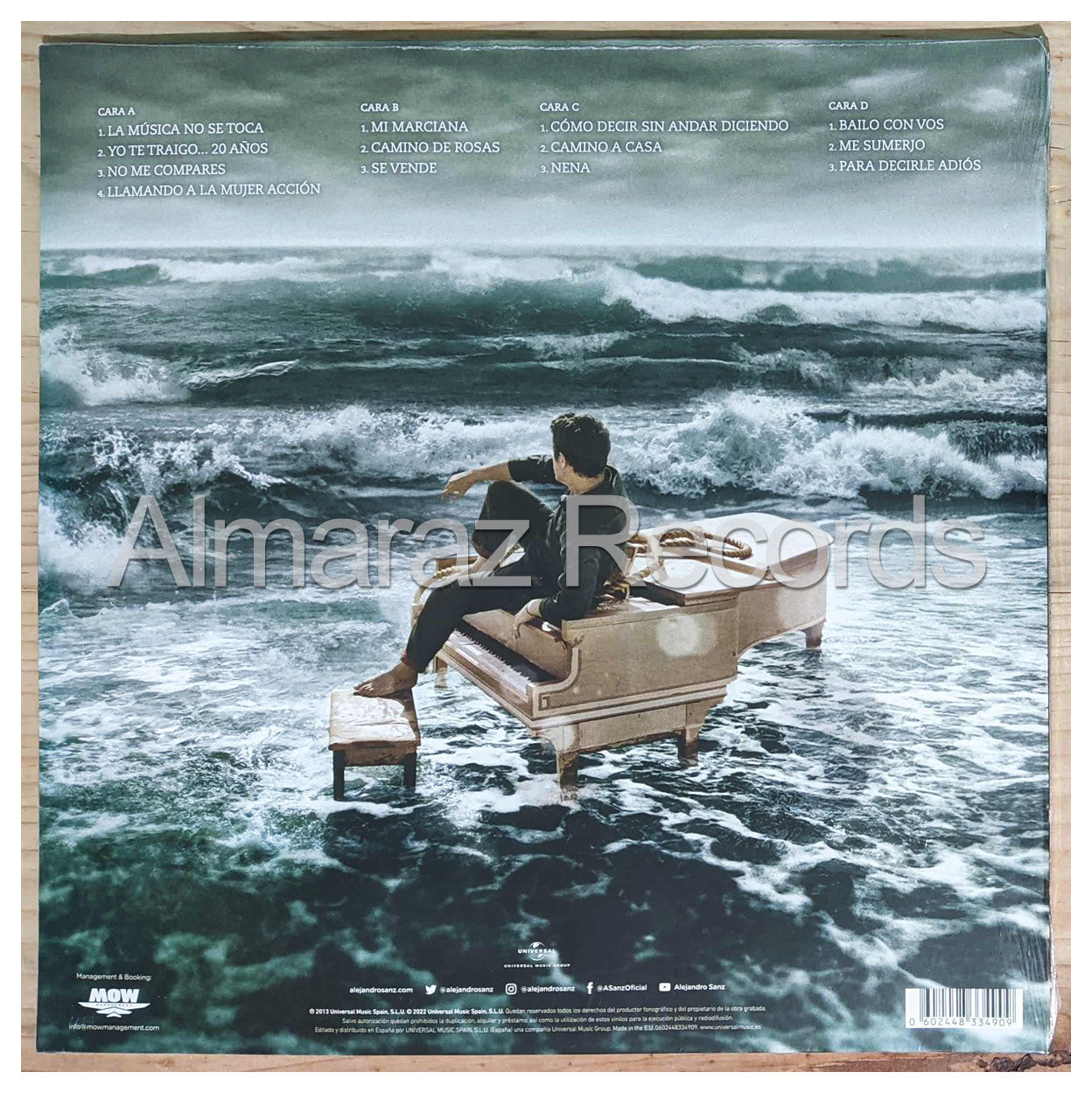 Alejandro Sanz La Musica No Se Toca 10 Aniversario Marbled Vinyl LP