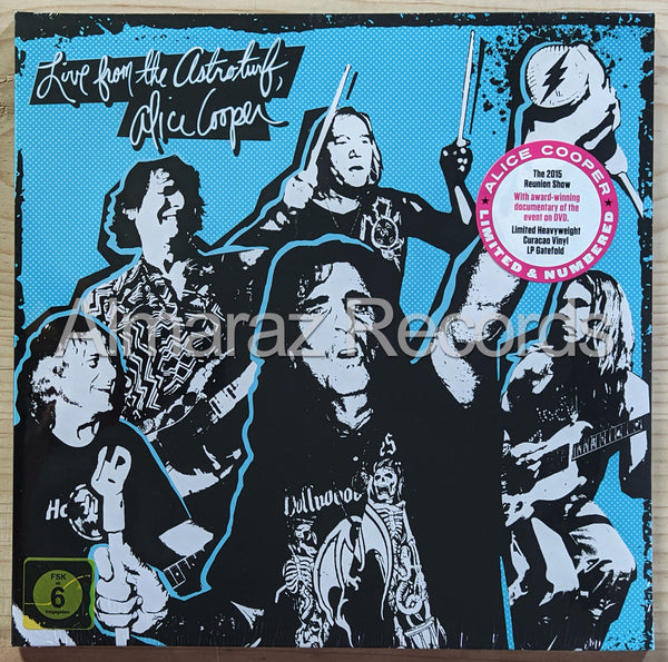 Alice Cooper Live From The Astroturf Blue Vinyl LP+DVD