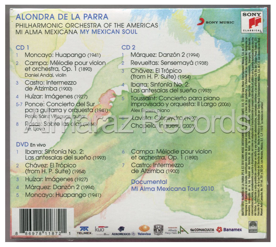 Alondra De La Parra Mi Alma Mexicana 2CD+DVD