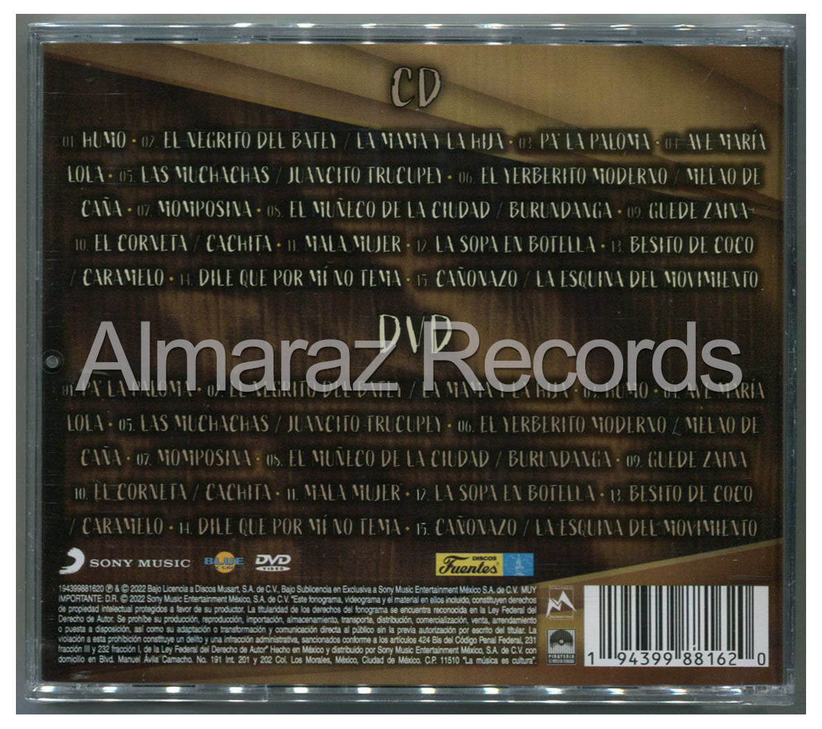Alquimia La Sonora Del Siglo XXI En Concierto 25 Aniversario CD+DVD