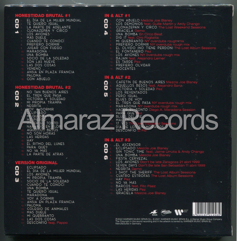 Andres Calamaro Honestidad Brutal Extra Brut 6CD Boxset [Importado]