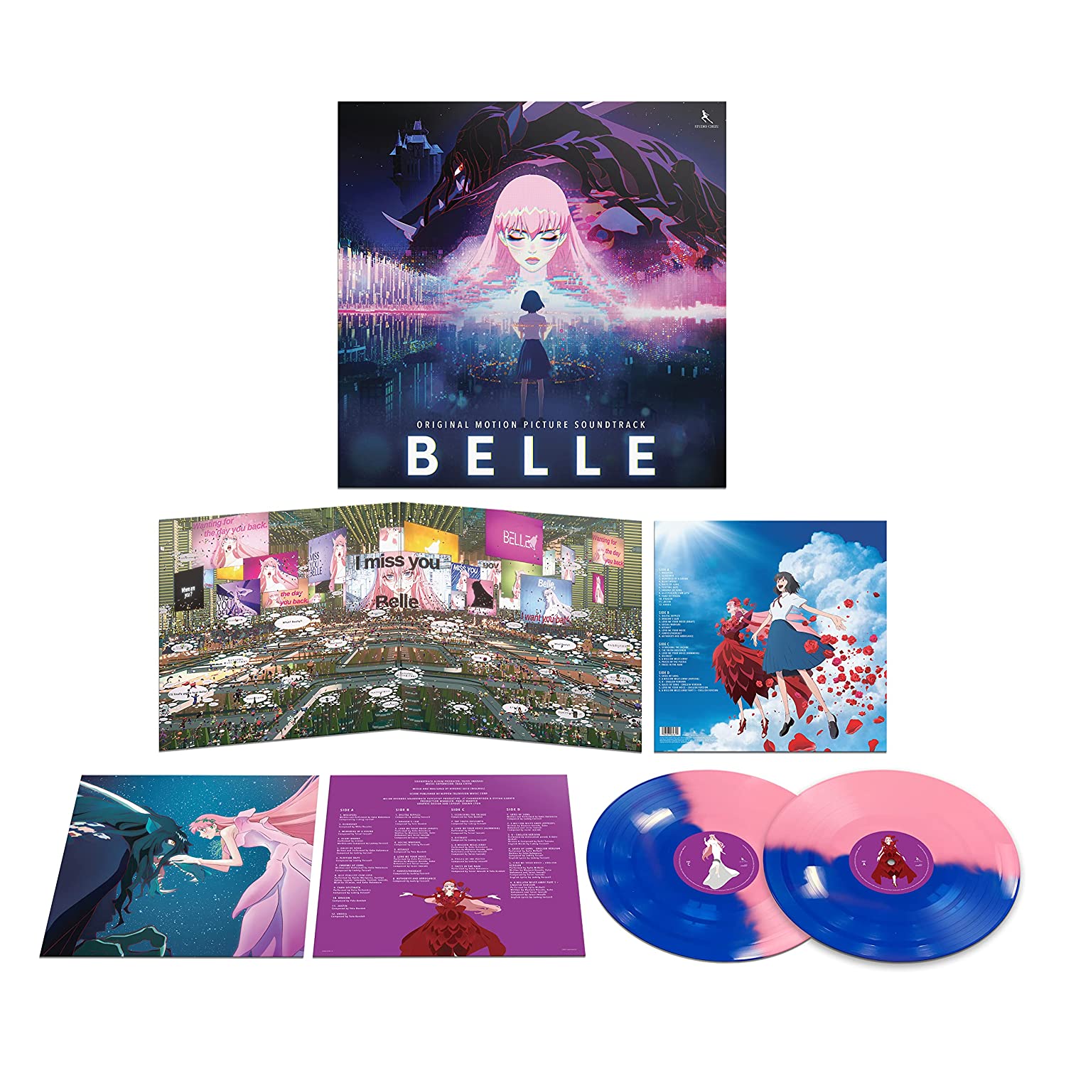 Belle Soundtrack Limited Pink/Blue Vinyl LP