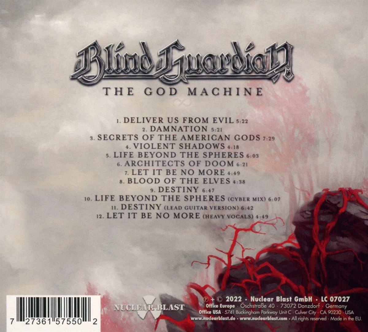 Blind Guardian The God Machine Deluxe CD [Importado]