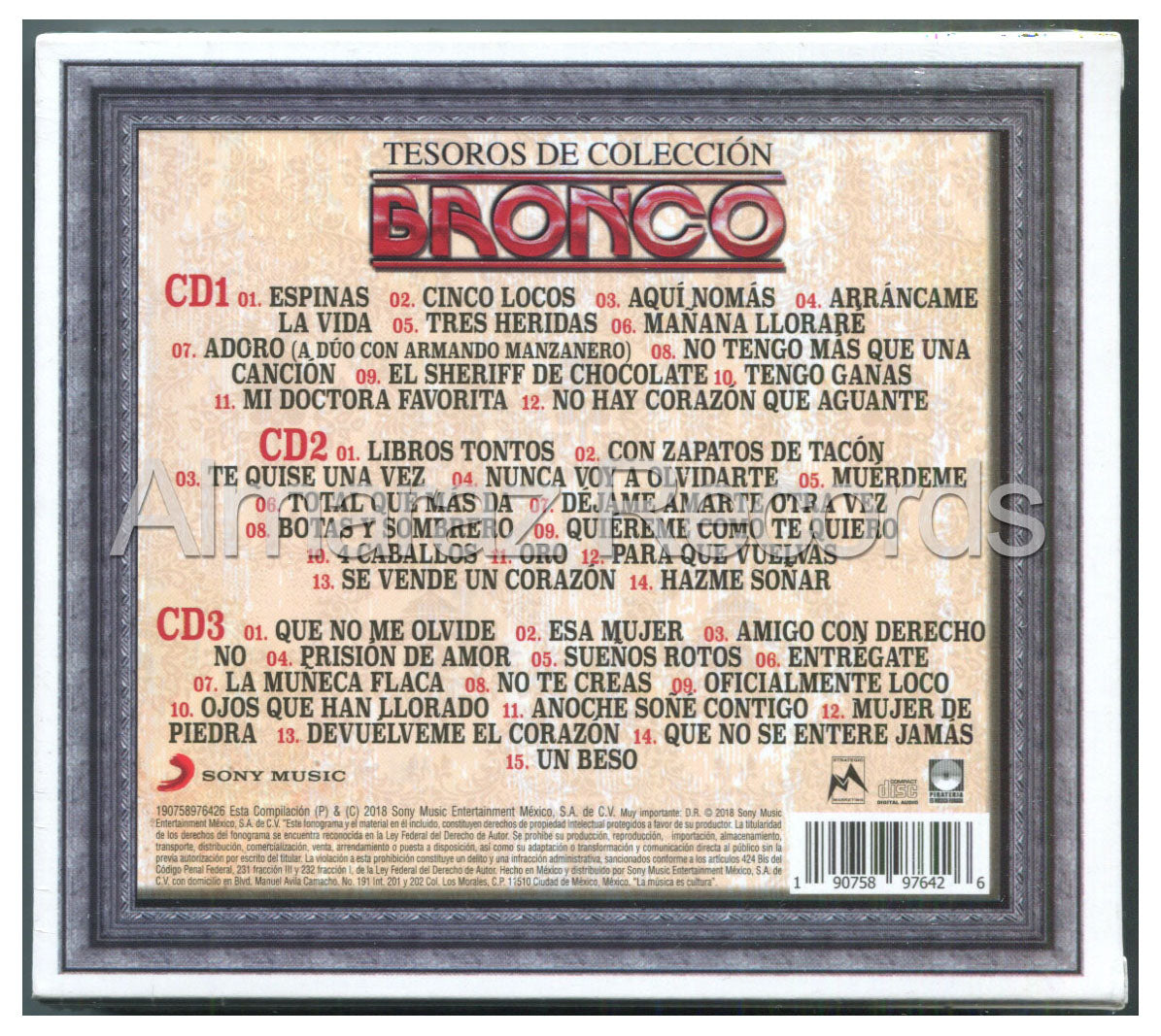 Bronco Tesoros De Coleccion Vol. 3 3CD