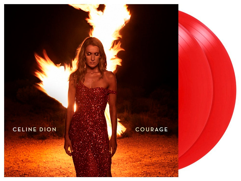 Celine Dion Courage Limited Red Vinyl LP