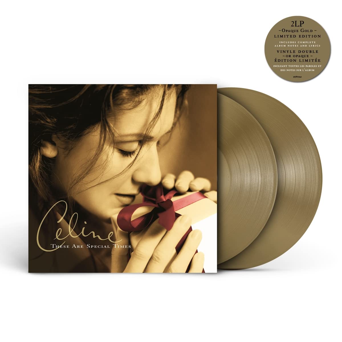 Celine Dion These Are Special Times Limited Gold Vinyl LP