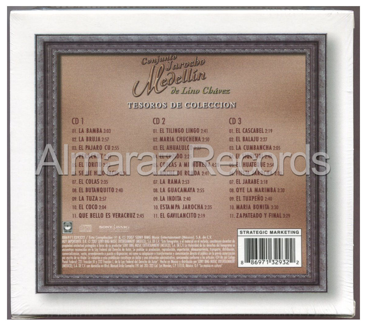 Conjunto Jarocho Medellin Tesoros De Coleccion 3CD
