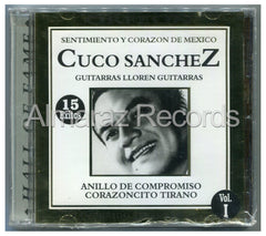 Cuco Sanchez Sentimiento Y Corazon De México 15 Exitos CD