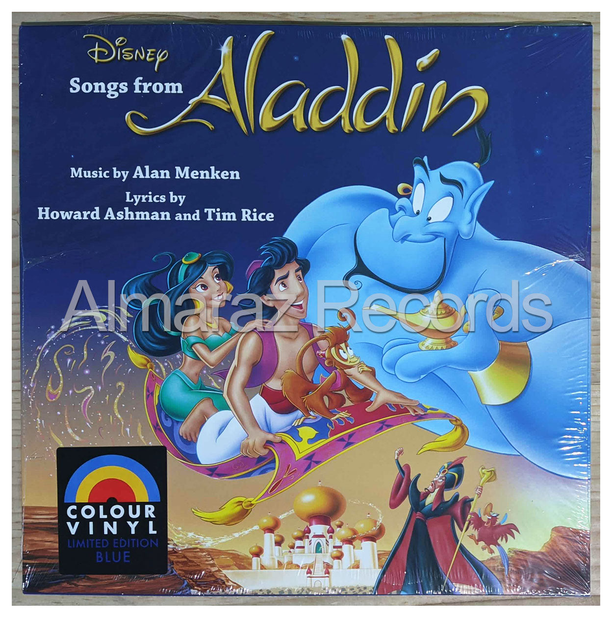 Disney Aladdin Soundtrack Limited Blue Vinyl LP
