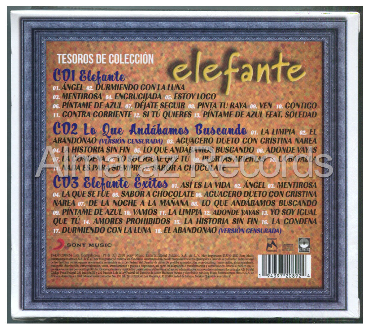 Elefante Tesoros De Coleccion 3CD