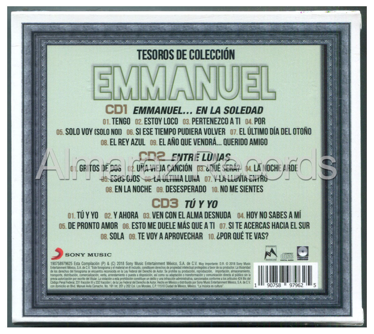 Emmanuel Tesoros De Coleccion Vol. 2 3CD