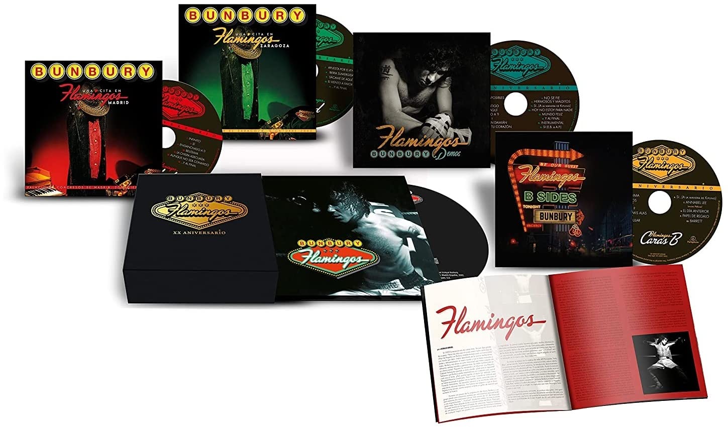 Enrique Bunbury Flamingos XX Aniversario 5CD+Libro Boxset
