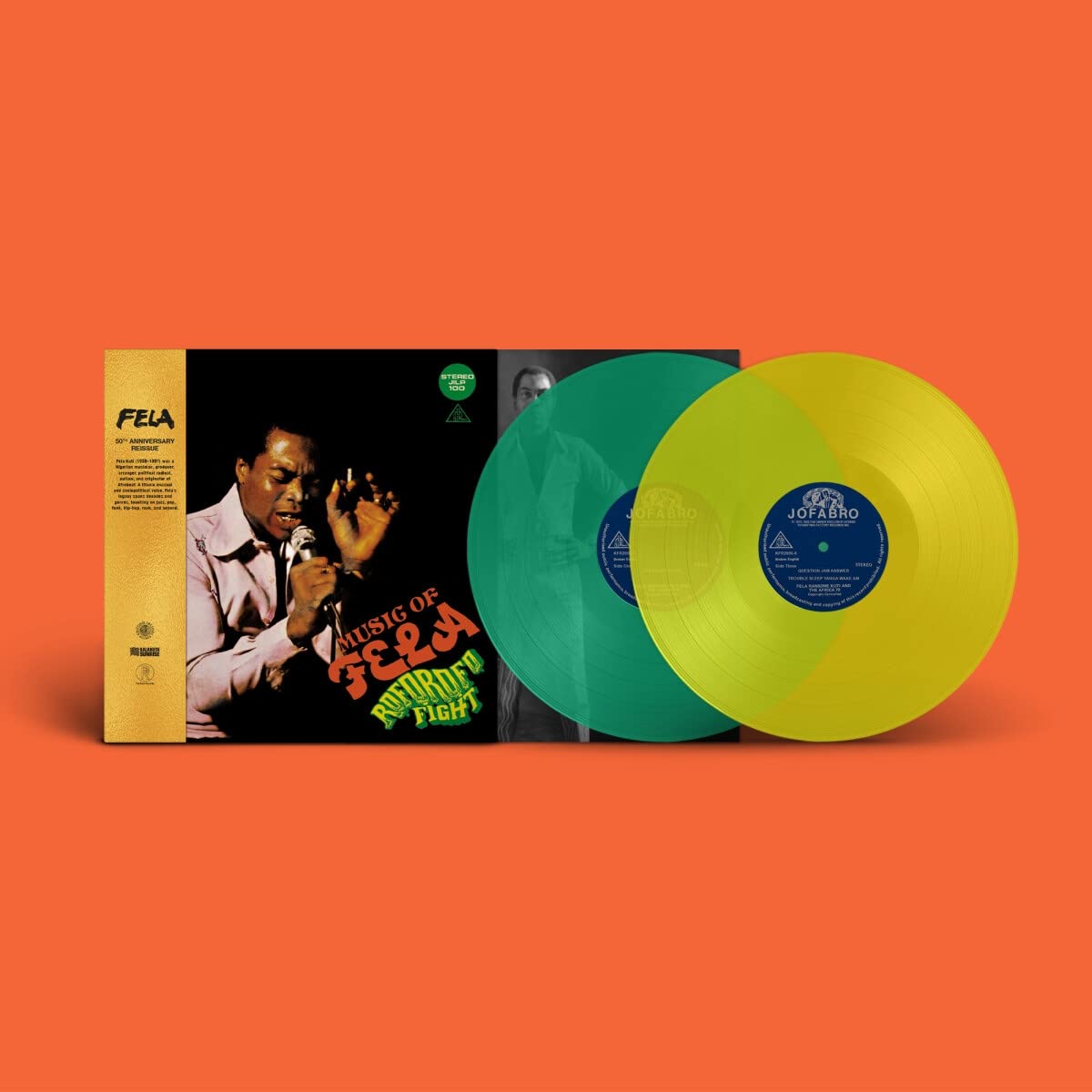 Fela Kuti Roforofo Fight Green/Yellow Vinyl LP