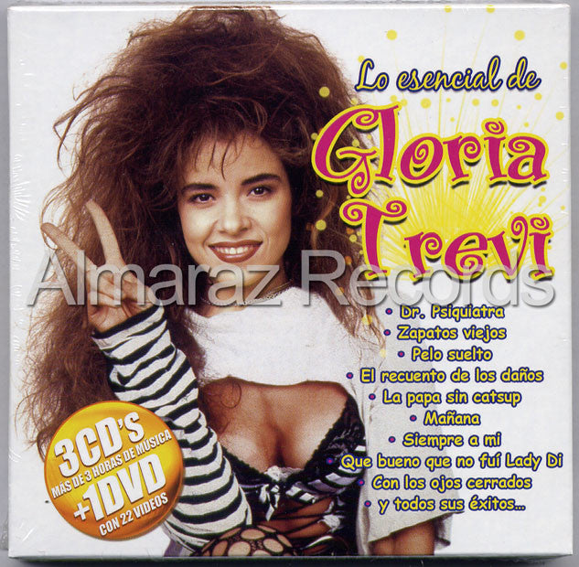 Gloria Trevi Lo Esencial De Gloria Trevi 3CD+DVD - Almaraz Records | Tienda de Discos y Películas
 - 1