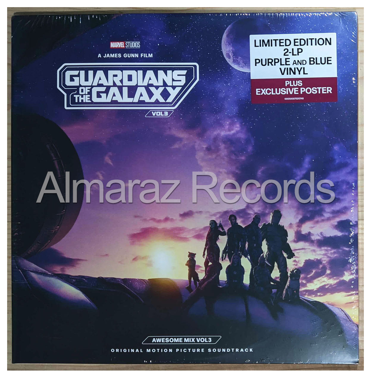 Guardians Of The Galaxy Awesome Mix Volume 3 Limited Purple/Blue Vinyl LP