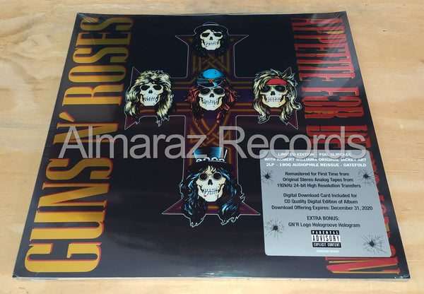 Guns N' Roses Appetite For Destruction Vinyl LP