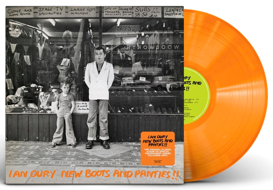 Ian Dury New Boots And Panties Amber Vinyl LP