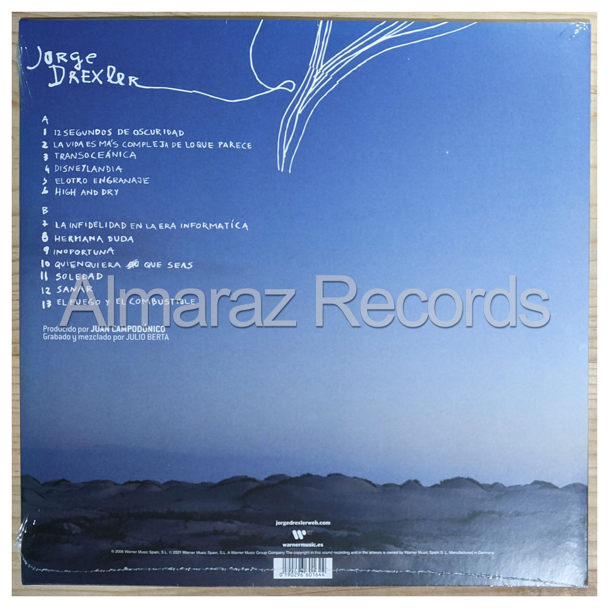 Jorge Drexler 12 Segundos De Oscuridad Vinyl LP+CD