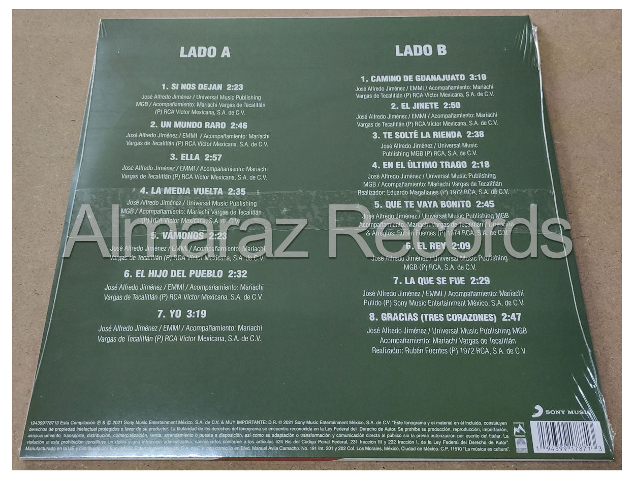 Jose Alfredo Jimenez Personalidad 15 Exitos Vinyl LP