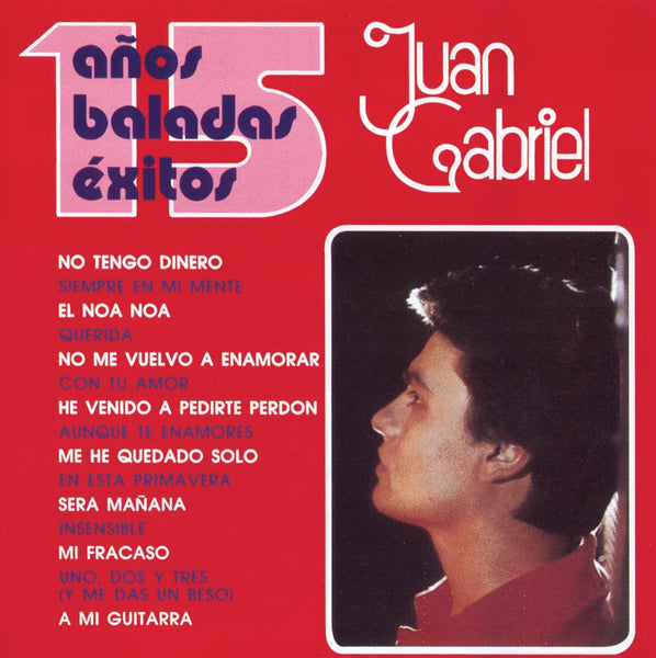 Juan Gabriel 15 Años Baladas Exitos Vinyl LP [2023][Rojo]