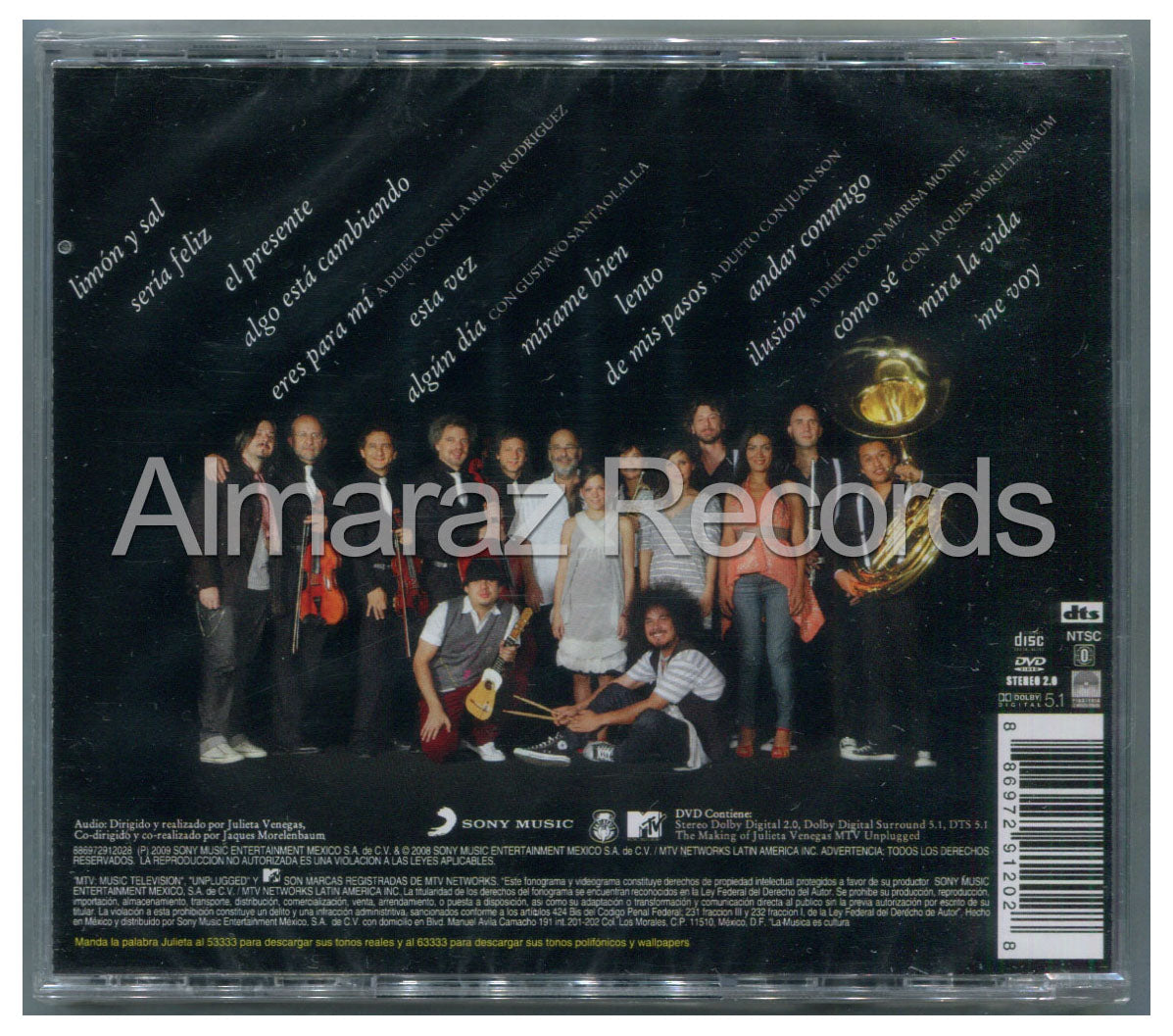 Julieta Venegas MTV Unplugged CD+DVD