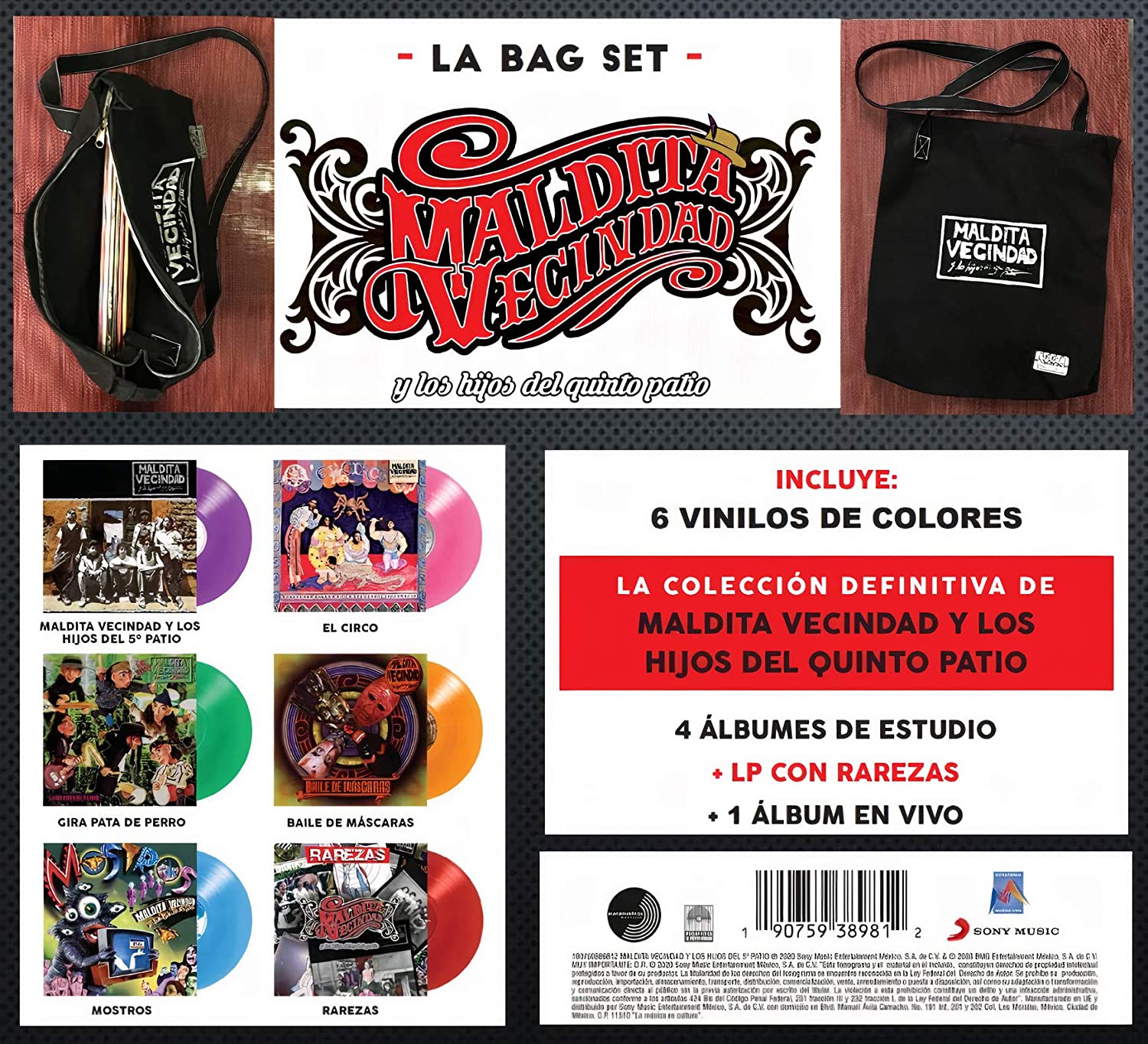 La Maldita Vecindad Discografia Bagset Vinyl Lp